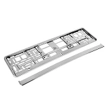Рамка на номера Elegant 100 587 пластик хром