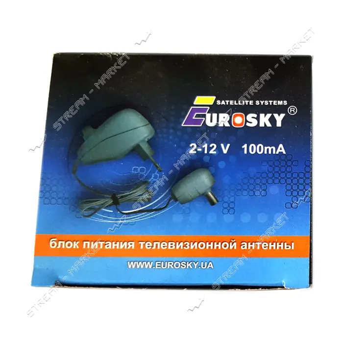 Блок питания для уличной и комнатной антены с регулятором Eurosky                                   