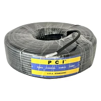 Кабель TV PCI RG6 Standart жила CuFe плюс фольга Al плюс обплетення Al чорний                       