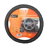 Чехол на руль с массажером Elegant EL 105 636 М перфорированная кожа черный                         