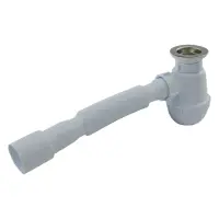 Сифон Extra Plast МК-50 для умывальников и моек бутылочный с литым выпуском и с гибкой трубой