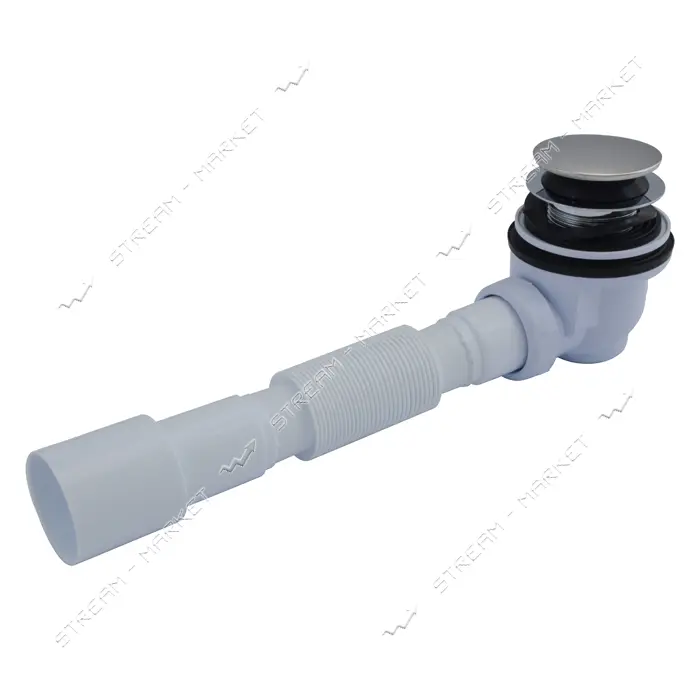 Сифон для душевого поддона Extra Plast ДКК-55 Клик-Клак 1-1/2"x65 гофротрубка 1-1/2"x40/50          