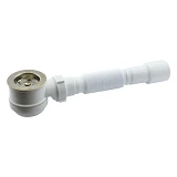 Сифон Extra Plast ЕП-1000 для душевого поддона 6.5см и с гофротрубкой 1-1/2" 40/50мм                