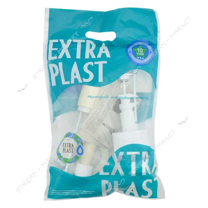 Арматура для бачка унитаза Extra Plast АДБ дергалка 1/2 боковой подвод                              