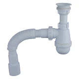 Сифон бутылочный Extra Plast СМ-50 Эко Эконом с гофротрубкой для умывальников и моек