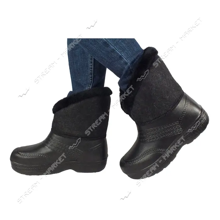 Дутики женские Verona Боярочка размер 41 черные                                                     