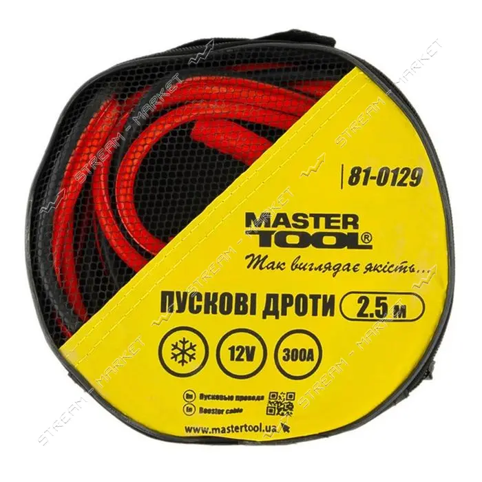 Провода пусковые Mastertool 81-0129 300А 2.5м                                                       