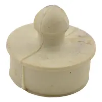 Пробка для умывальника белая 37x35                                                                  