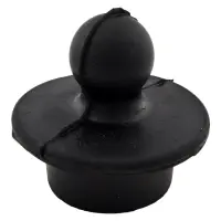 Пробка для чугунной ванны резина 39x37 черная                                                       