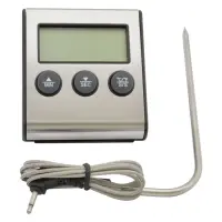 Термометр кухонный электронный с таймером и выносным щупом Digital Cooking Thermometer/Time 7061    