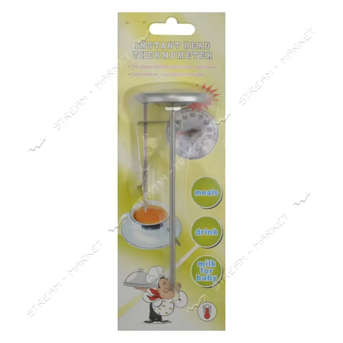 Термометр кухонный механический Instant read Thermometer timer