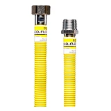 Подводка для газа из нержавеющей стали Eco-Flex ПВХ Super d12 1/2"х1/2" ВН 50см под заказ