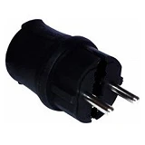 Вилка каучук Bemis BEM 11-102 без заземления 16А IP44