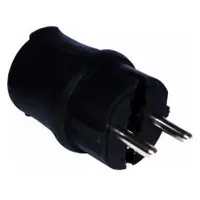 Вилка каучук Bemis BEM 11-102 без заземления 16А IP44                                               