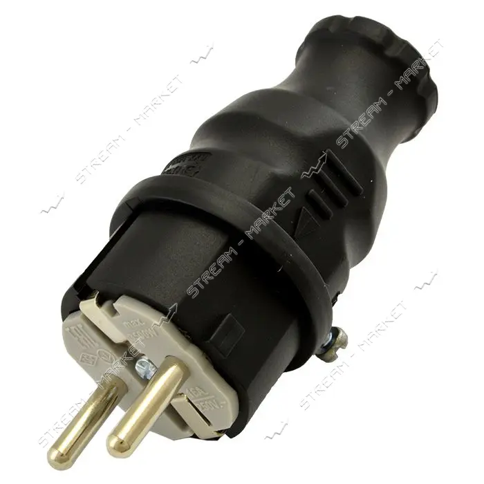 Вилка каучук Bemis BK1-1402-2011 16А IP44