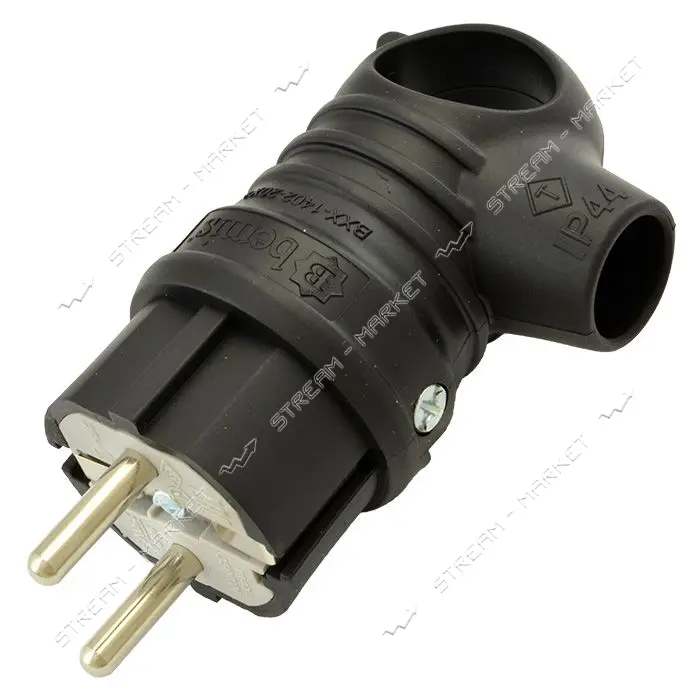 Вилка угловая каучук Bemis BK1-1402-2022 16А IP44                                                   