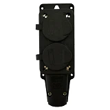 Розетка двойная каучук Bemis BK1-1402-3612 IP54