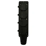 Розетка четверная Bemis BK1-1402-3614 16А каучук IP54                                               