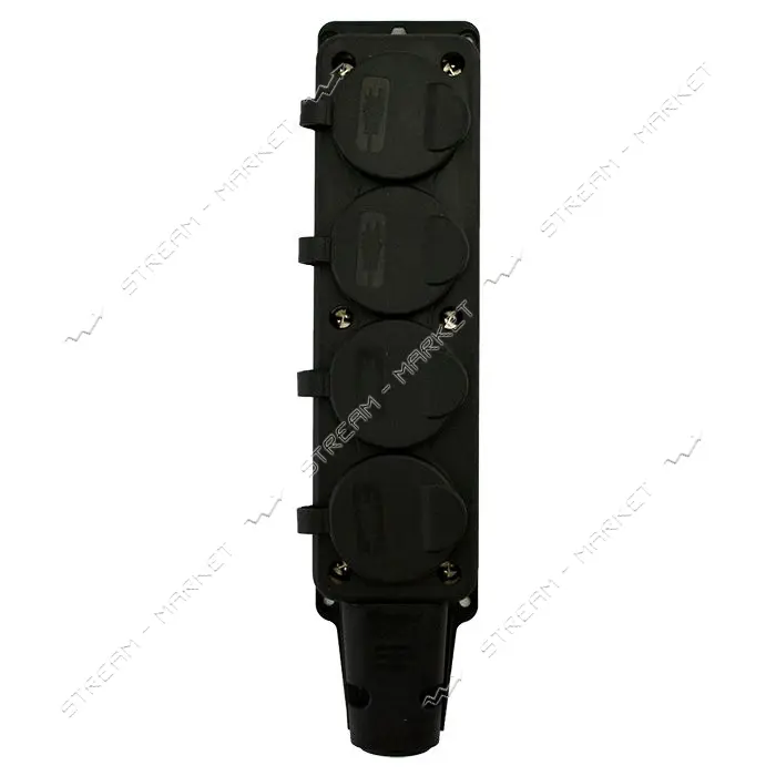 Розетка четверная Bemis BK1-1402-3614 16А каучук IP54                                               