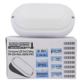 Светильник Techno Systems LED Oval Ceiling 8W-220V-640L-6500K-IP65 ЖКХ овал                         