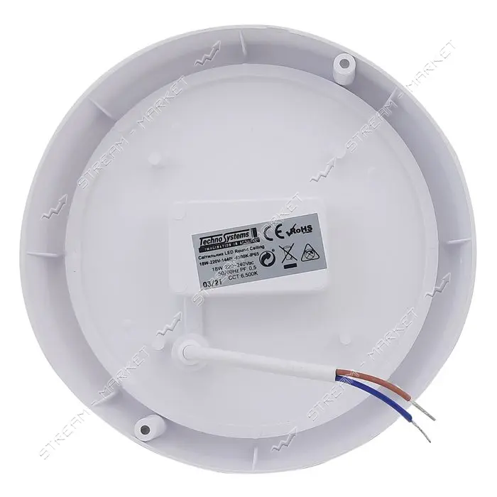 Светильник Techno Systems LED Round Ceiling 12W-220V-960L-6500K-IP65 ЖКХ круг