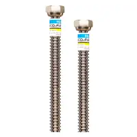 Шланг для воды из нержавеющей стали Eco-Flex d12 1/2"х1/2" ВВ 30см 1шт