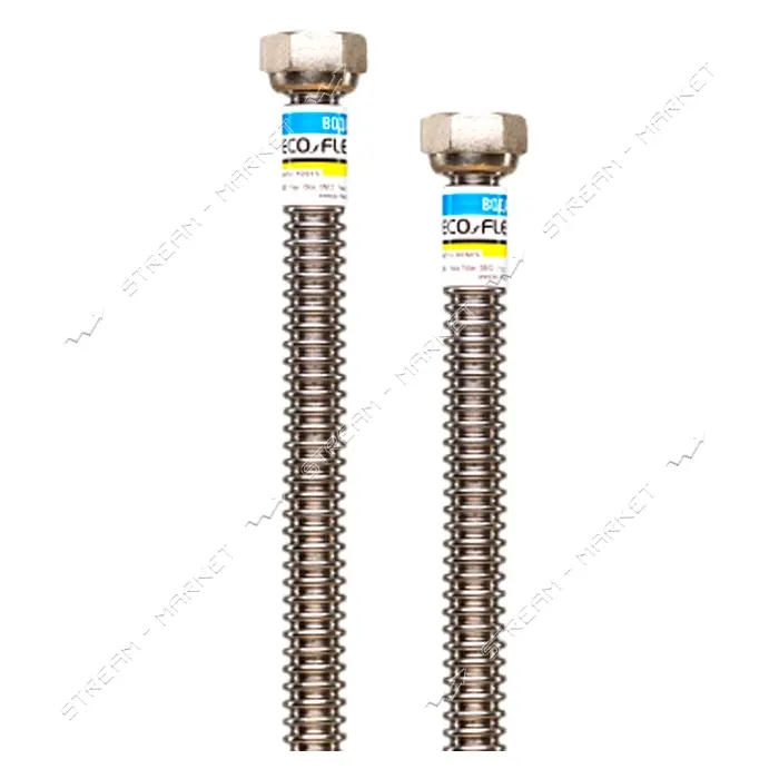 Шланг для воды из нержавеющей стали Eco-Flex d12 1/2"х1/2" ВВ 50см 1шт