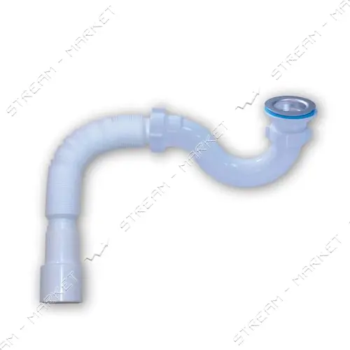 Сифон для ванны Waterstel Orio А-40089 с нержавеющим выпуском с переливом                           