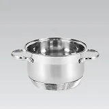 Кастрюля Maestrо MR-3512-24 d24см 6.5л нержавеющая сталь плюс крышка стекло