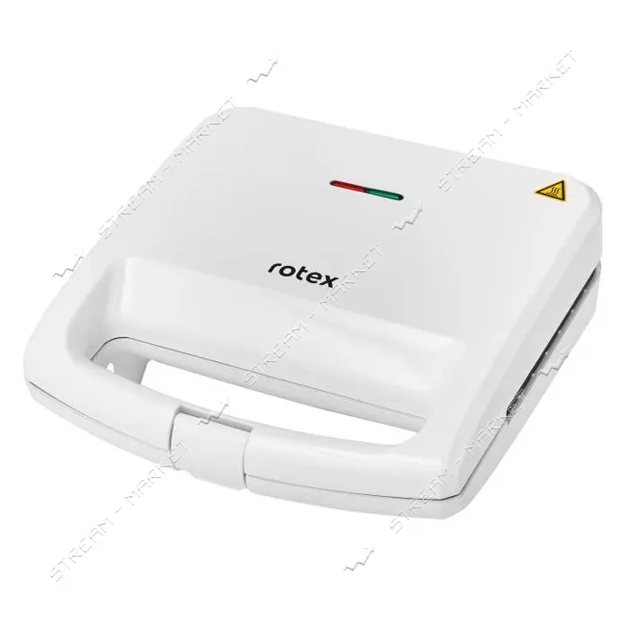 Бутербродница Rotex RSM110-W 780Вт антипригарное покрытие пластины для гриля  Grill                 