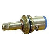 Кранбукса 1/2" керамика под ручку шар 24 шлица полуоборотная