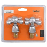 Комплект ручек буксового смесителя Haiba DOMINOX 1/2" Керамика блистер