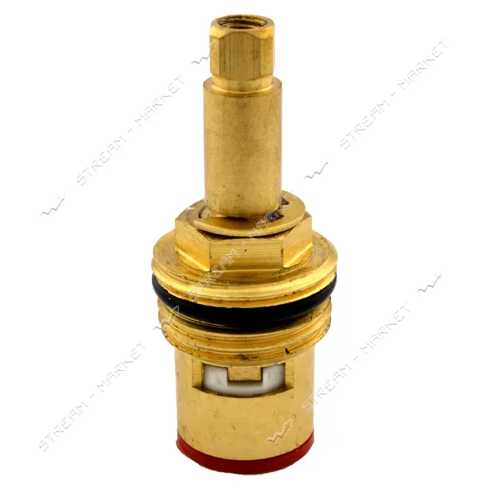 Кран букса для смесителя MASTER LONG 1/2" квадратный маховик керамика