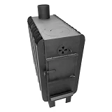 Буржуйка с ребрами конвекции 715х540х300 50 кв.м 53кг