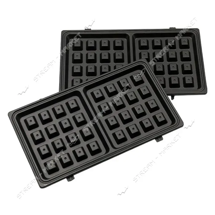 Вафельница Rotex RSM122-B 750Вт антипригарное покрытие с пластинами для вафель                      