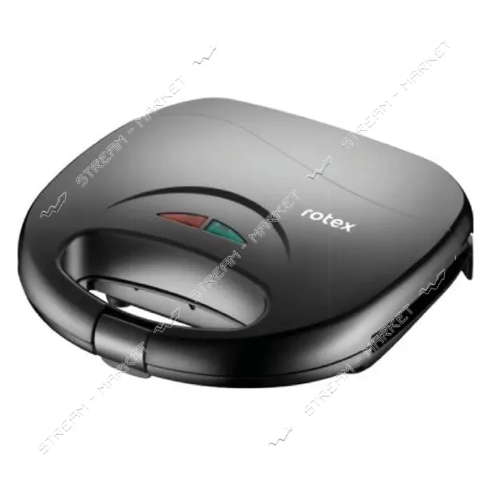 Вафельница Rotex RSM122-B 750Вт антипригарное покрытие с пластинами для вафель                      