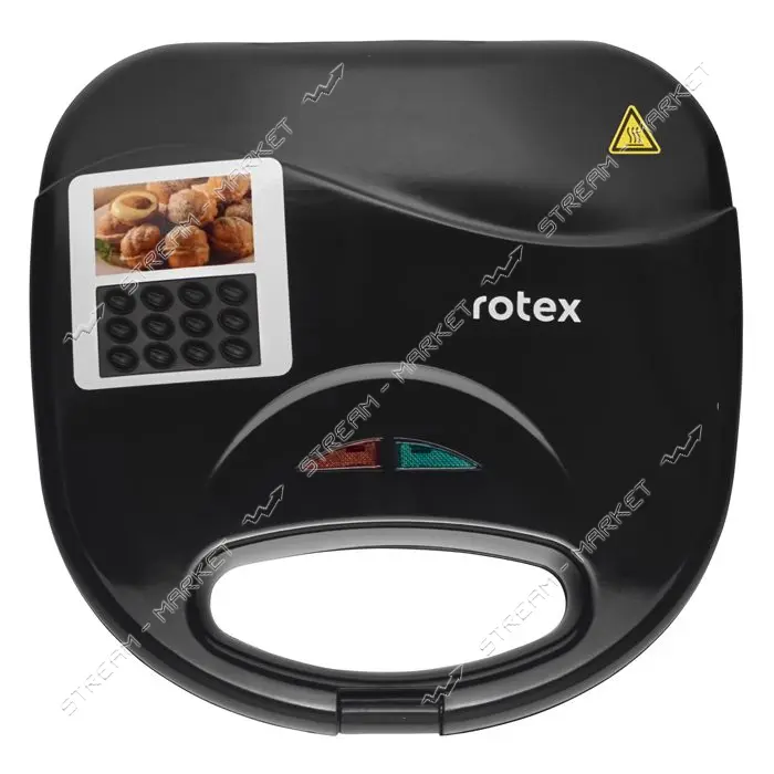 Орешница Rotex RSM130-B 780Вт антипригарное покрытие с пластинами для орешков