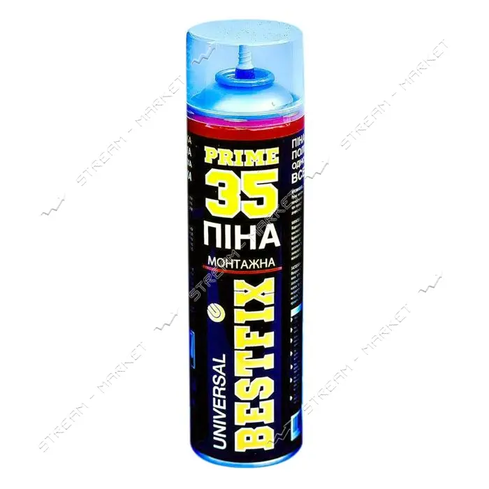 Пена монтажна Bestfix Montage foam 35 l всесезонная 500мл выход 35л