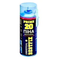 BESTFIX Montage foam 20 l Пена монтажная всесезонная 300мл (выход 20л) ручная                       