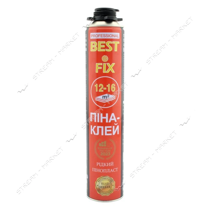 Клей-пена Bestfix Gun foam for styro premium для пенополистирола 800мл                              
