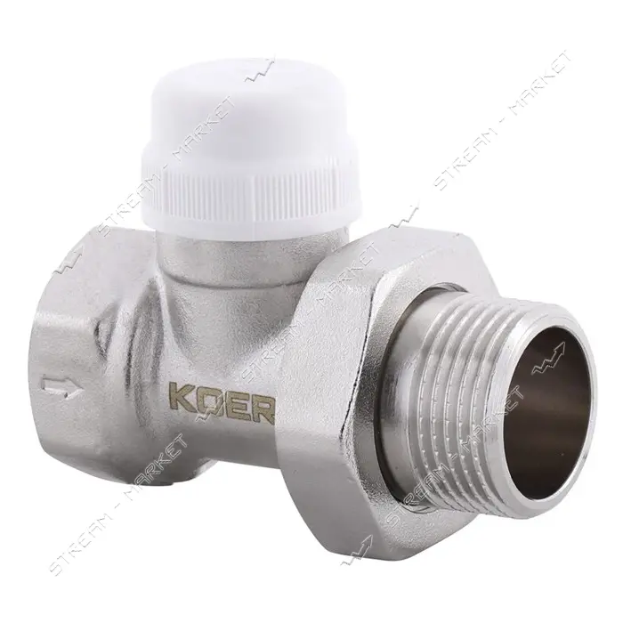 Кран термостатический прямой Koer KR.923 1"                                                         