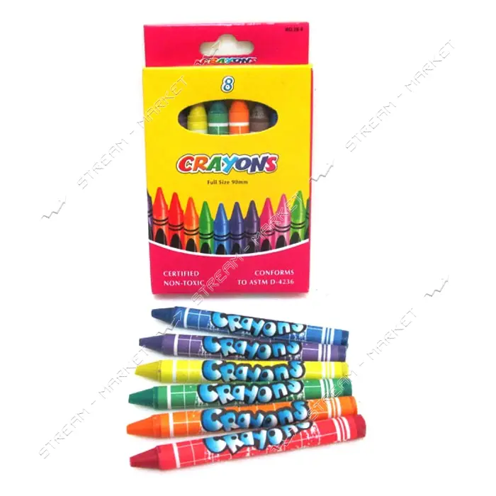 Набор мелков восковых Crayons 8 цветов 8496-8                                                       