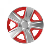 Колпаки Elegant Versaco Esprit Silver&red R14 комплект                                              