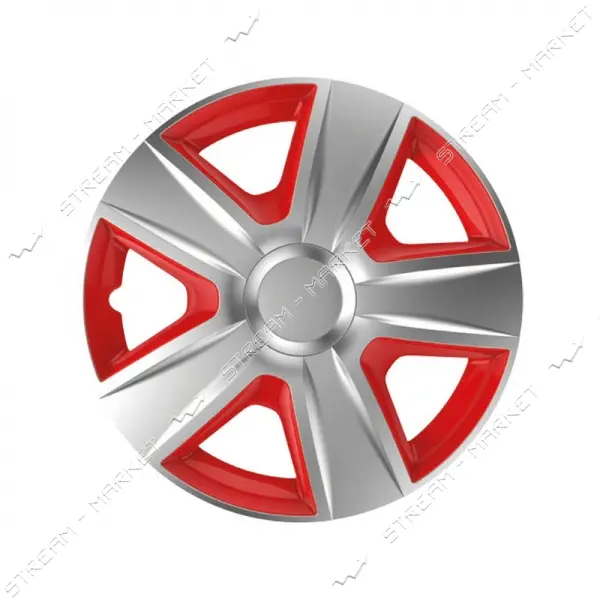 Колпаки Elegant Versaco Esprit Silver&red R14 комплект                                              
