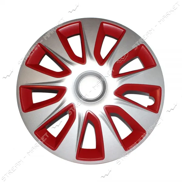 Колпаки Elegant Versaco Stratos Silver&Red R14 комплект                                             