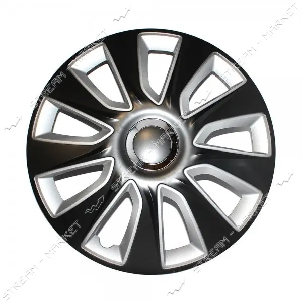 Колпаки Elegant Versaco Stratos RC Silver&Black R14 комплект                                        