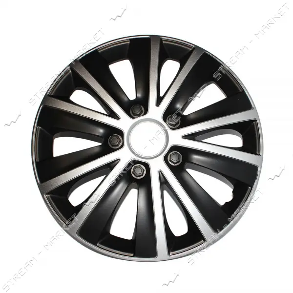 Колпаки Elegant Versaco Rapid Silver&Black R15 комплект                                             