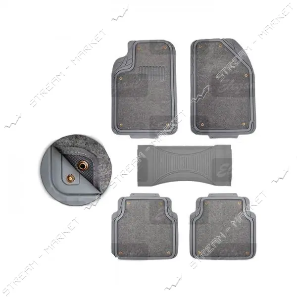 Килимки Elegant EL 215017 All Seasons зима-літо сірі 5шт                                            