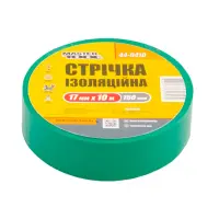 Ізолента Mastertool 44-9410 ПВХ 0.15х17мм 10м 10шт зелена                                           