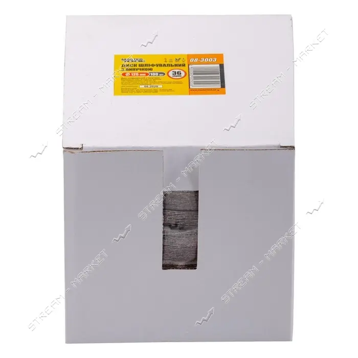 Круг шлифовальный на липучке MasterTool 08-3003 125 мм зерно 36 100шт                               